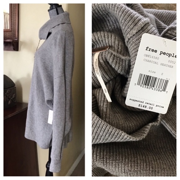 Free People Softly Structured Tunic Sweater.  NWT. - Picture 5 of 8